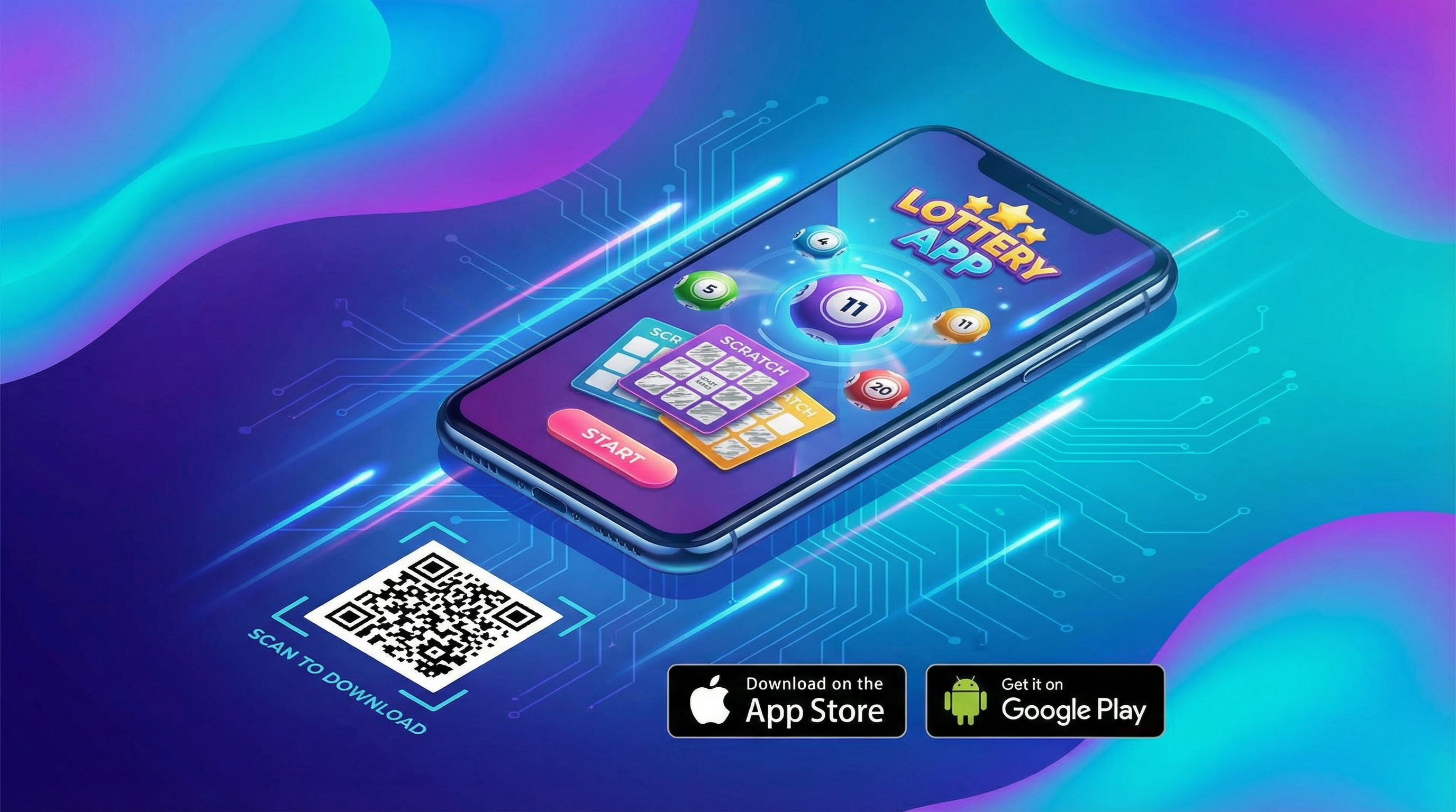 福利彩票 APP下载界面